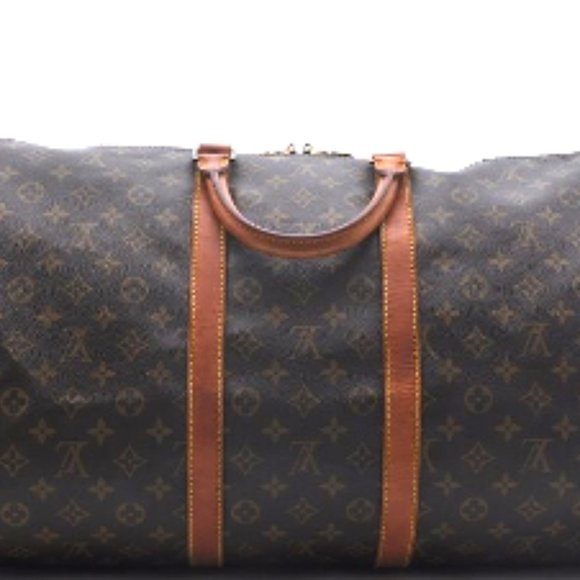 SALE! Vintage Louis Vuitton Keepall 55 Monogram Satchel Shoulder Bag Leather - Picture 3 of 16